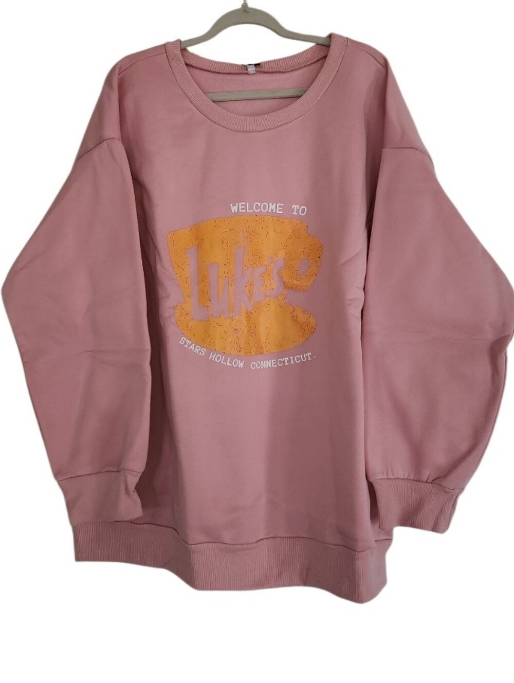 Women’s Dusty Rose Graphic Sweatshirt - Luke's Design Sz 3X Nwt